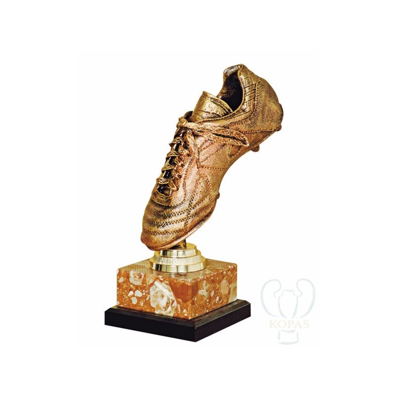 Trofeo futbol bota resina - Venta de trofeos deportivos personalizados