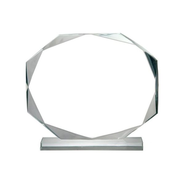 Trofeo de cristal biselado