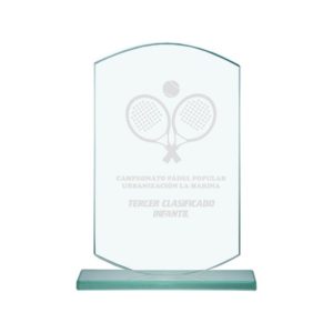 Trofeo de cristal económico