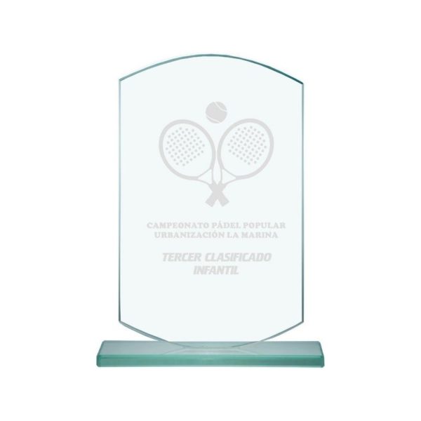Trofeo de cristal económico