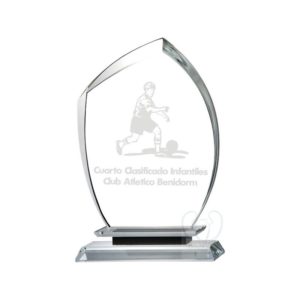 Trofeo de cristal biselado