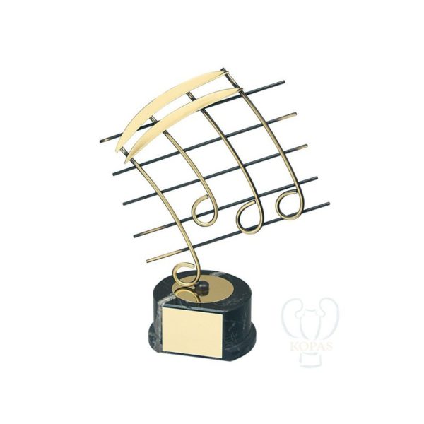 Trofeo de música pentagrama