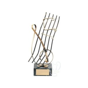Trofeo de música pentagrama